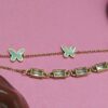 Layered Butterfly Charm Bracelet
