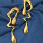 Melted Metal Earrings for Women