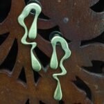 Melted Metal Earrings for Women