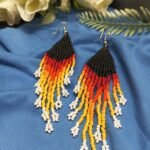 Handcrafted Embroidered Beaded Earrings