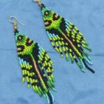 Handcrafted Boho Beaded Tassel Earrings