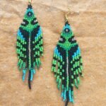 Handcrafted Boho Beaded Tassel Earrings