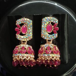Gold-Tone Traditional Jhumka Earrings