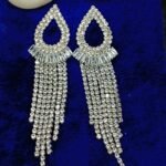 Silver-Plated Tassel Dangle Earrings