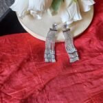 Sparkling Silver Dangle Earrings