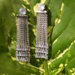 Sparkling Silver Dangle Earrings