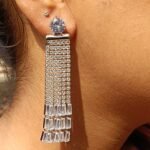 Sparkling Silver Dangle Earrings