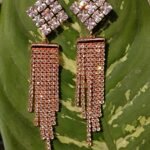 Rose Gold Dangle Earring for Women and Girls