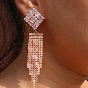 Rose Gold Dangle Earring for Women and Girls