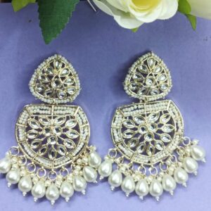 Kundan-Style Traditional Indian Earrings