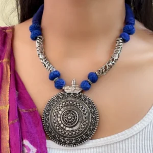 German Silver Handcrafted Opera Necklace