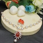 Pearl Necklace Set and earrings for Girls
