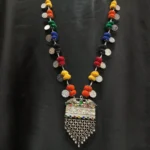 German Silver Multi Stone Necklace