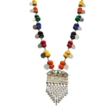German Silver Multi Stone Necklace