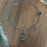 Evil Eye & Elephant Charm Design Anklet