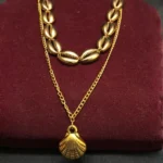 Minimal Aesthetic Multilayer Shell Necklace