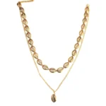 Golden Boho Multilayer Cowrie Shell Necklace