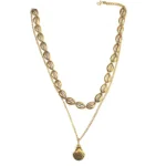 Minimal Aesthetic Multilayer Shell Necklace