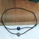 Beaded Anklet With German Silver Clusters