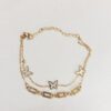 Layered Butterfly Charm Bracelet