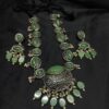 Green Resin Stone Necklace Set with Earring