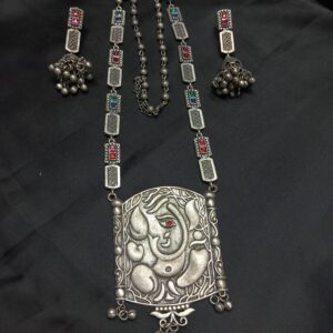 Ganpati Necklace set with Earring