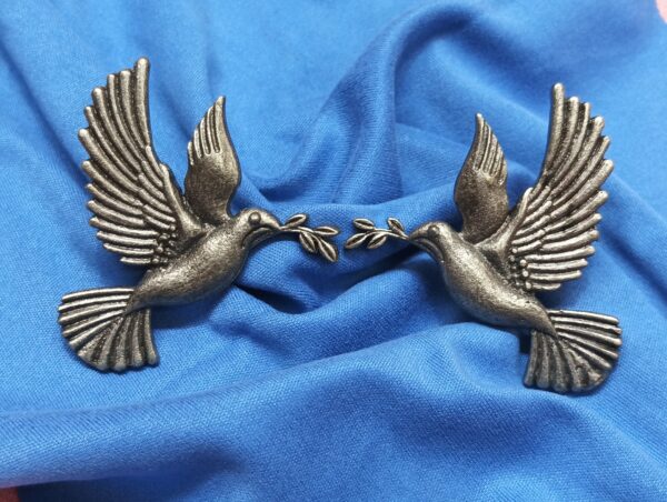 Lightweight Black Plating Bird Earrings