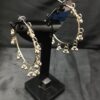 German Silver Ghunghru Hoop Bali Earrings