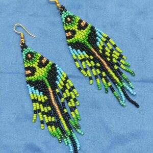 Handcrafted Boho-style beaded Tassel earrings