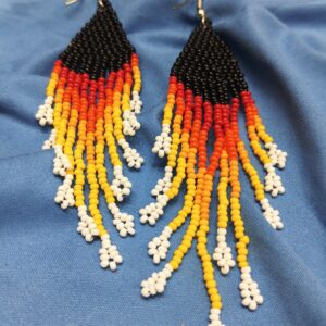 Handcrafted Embroidered beaded Earrings
