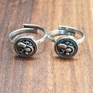 German Silver Adjustable Toe Rings