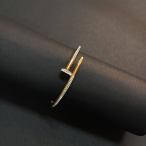 Anti tarnish Stone Nail bangle bracelet
