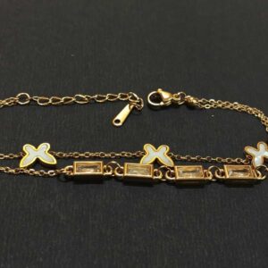 Layered Butterfly Charm Bracelet