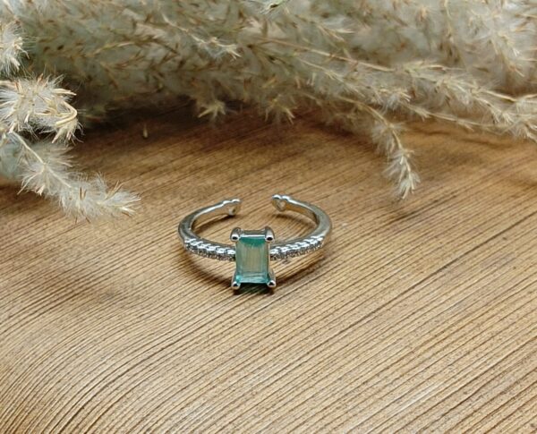 adjustable silver-tone ring for Women and Girls