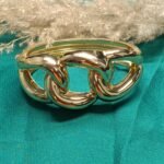 Bold Gold-Tone Chain Link Bracelet for Women