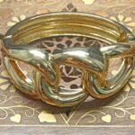 Bold Gold-Tone Chain Link Bracelet for Women
