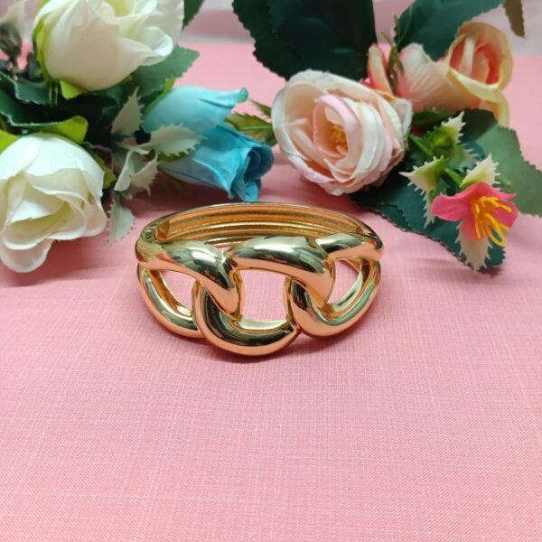 Bold Gold-Tone Chain Link Bracelet for Women