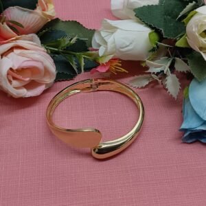 Elegant Gold-Tone Open Cuff Bracelet