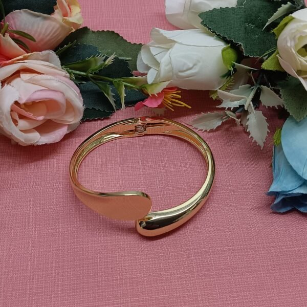 Elegant Gold-Tone Open Cuff Bracelet