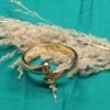 Elegant Gold-Tone Open Cuff Bracelet