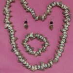 Handmade Spiral Shell Opera Necklace Set