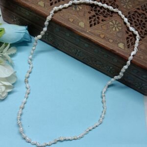 Vintage Cowrie Shell Matinee Necklace for Women