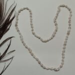 Vintage Cowrie Shell Matinee Necklace for Women