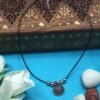 Filigree Pendant Necklace with Red Stones