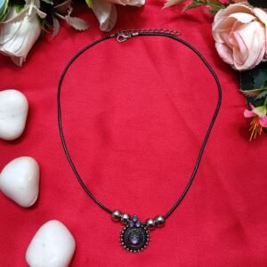 Bohemian Sunburst Pendant Necklace with Central Stone