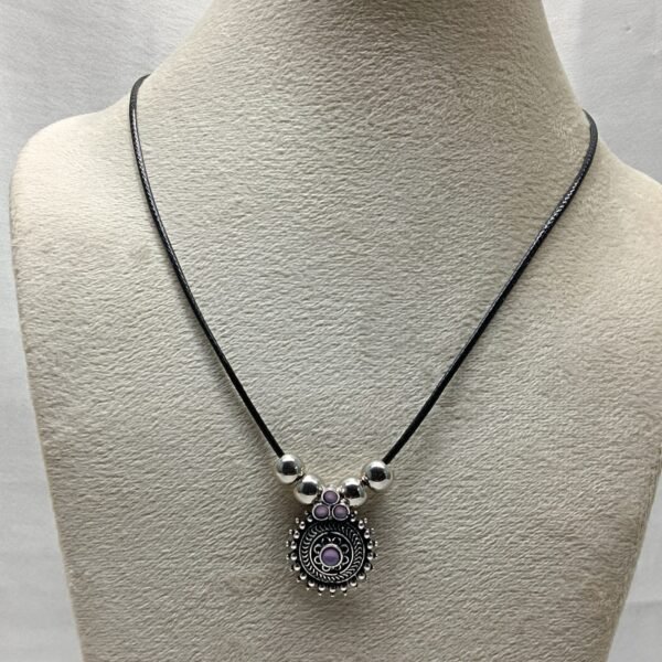 Bohemian Sunburst Pendant Necklace with Central Stone