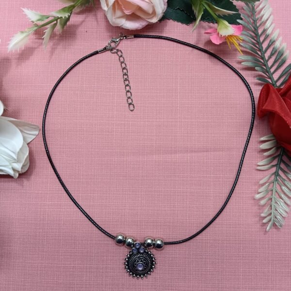 Bohemian Sunburst Pendant Necklace with Central Stone