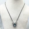 Sun-Inspired Pendant Necklace with Turquoise Stones