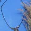 Bohemian Silver-Tone Sun Pendant Necklace with Pink Stone