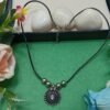 Bohemian Silver-Tone Sun Pendant Necklace with Pink Stone